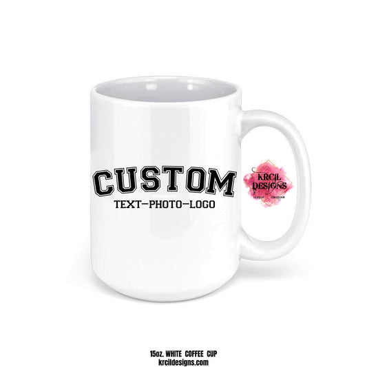 Design Your Own Coffee Cup with Krcil Designs | Let our custom coffee cups do the talking with our collection of personalized coffee cups. Personalize It - add name, monogram, make a one-of-a-kind picture collage photo cup - the picture-perfect present! Add our dish cloth tea towel set, perfectly paired with our cups and mugs. For the ultimate coffee lovers gift, explore our sets and bundles. Brand your business with our business logo coffee cups, make great business promotional products. KrcilDesigns.com