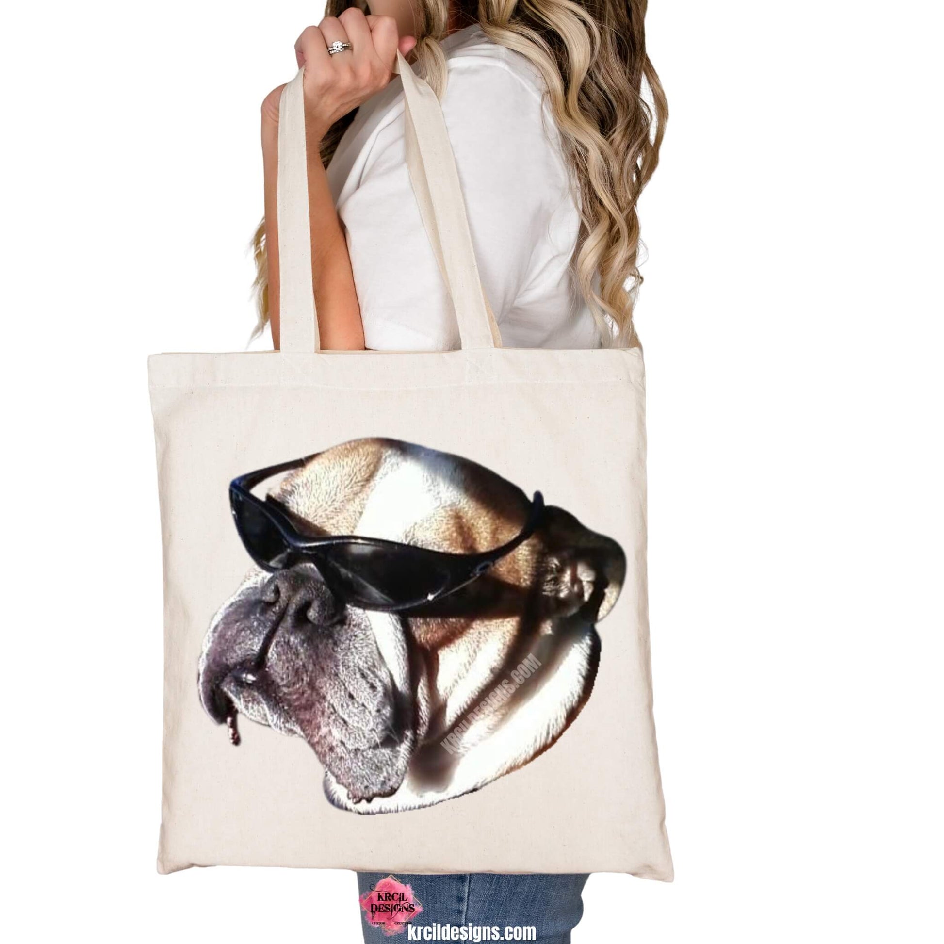 Your Fur Friends Face Pet Tote Bag by Krcil Designs | Make a fashion statement with our tote bags—turn your photos into wearable art! Show off your style with our custom tote bags—they'll become your new favorite fashion accessory! From a single photo to a photo collage—create a photo tote bag—the picture perfect present! Pet Parents—Show off your pet's personality with our pet tote bags featuring your pets pics—put your pets face on tote—create a pet portrait! Shop Tote Bags at KrcilDesigns.com