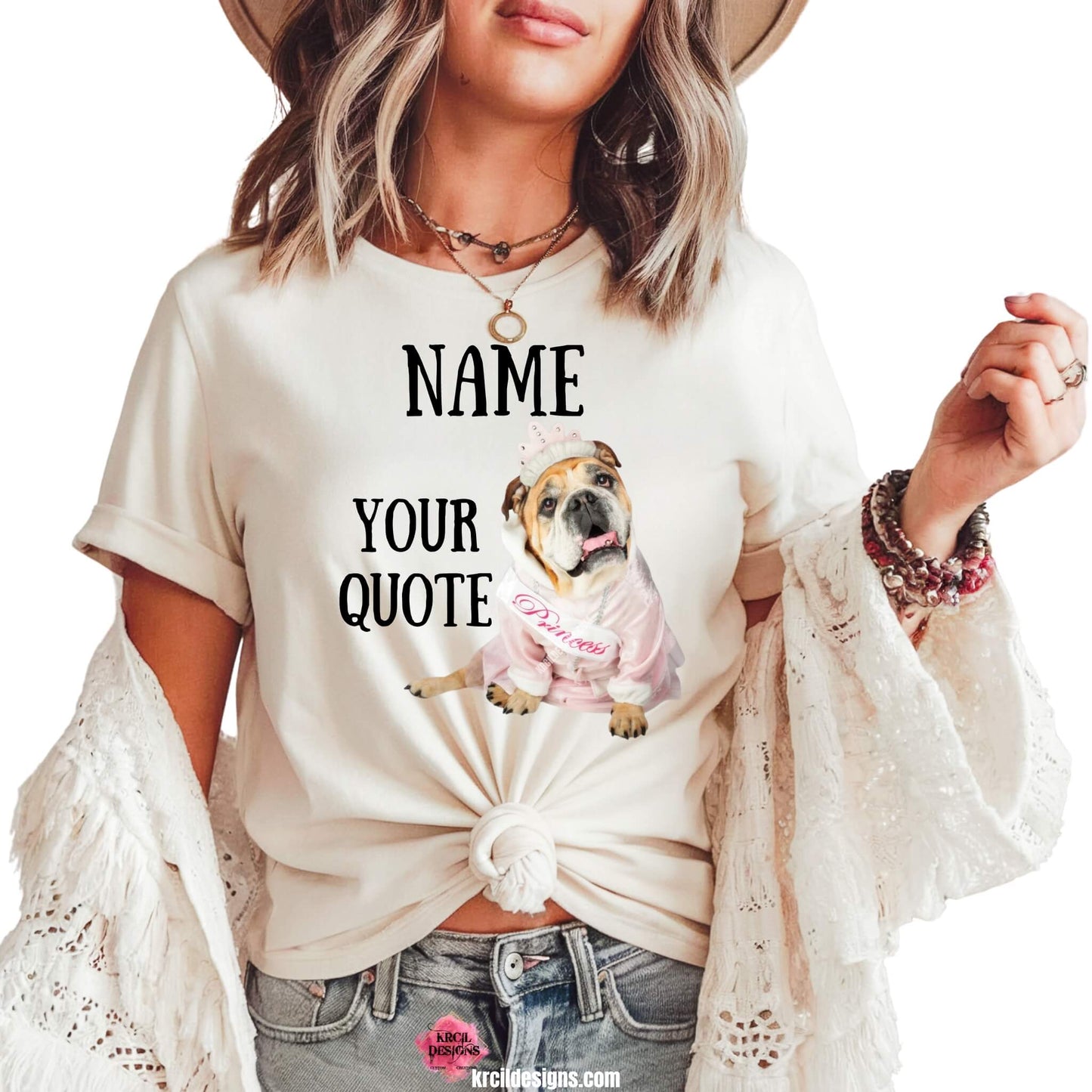 Your Fur Friends with Quote Custom Pet T-Shirt by Krcil Designs | Make a fashion statement with our custom t-shirts and turn your photos into wearable art! Our buttery soft cozy tees will become your new weekend bestie! From a single photo to a photo collage—create a photo tee—the picture perfect present! Pet Parents—Show off your pet's personality with our custom pet t-shirts featuring your pets pics—put your pets face on shirt—create a pet portrait! Shop Graphic Tees T-Shirts at KrcilDesigns.com