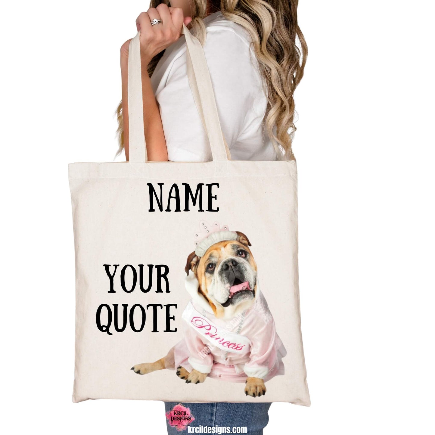 Your Fur Friends with Quote Pet Tote Bag by Krcil Designs | Make a fashion statement with our tote bags—turn your photos into wearable art! Show off your style with our custom tote bags—they'll become your new favorite fashion accessory! From a single photo to a photo collage—create a photo tote bag—the picture perfect present! Pet Parents—Show off your pet's personality with our pet tote bags featuring your pets pics—put your pets face on tote—create a pet portrait! Shop Tote Bags at KrcilDesigns.com