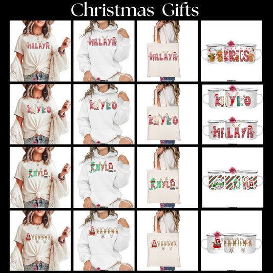 Jingle All The Way to Krcil Designs for the Merriest Christmas! From matching family Christmas shirts to Christmas Name Mugs! We have an idea for everyone on your list! Shop KrcilDesigns.com