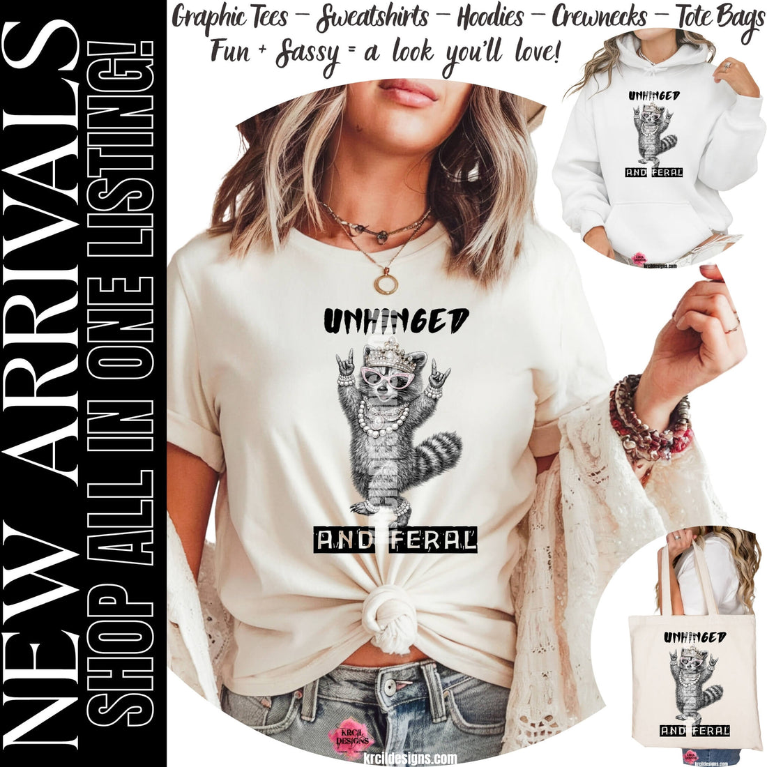 Step up your fashion game with bold sassy styles! Krcil Designs offers buttery soft graphic tees t-shirts, cozy sweatshirts, and all-season hoodies—unisex apparel for every occasion. Shop Sassy Apparel at KrcilDesigns.com