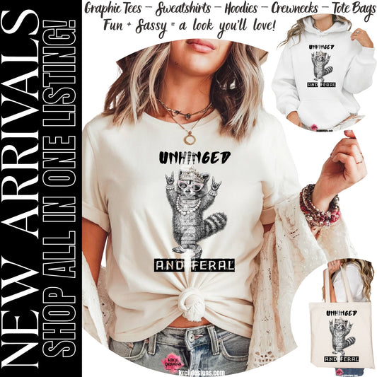 Step up your fashion game with bold sassy styles! Krcil Designs offers buttery soft graphic tees t-shirts, cozy sweatshirts, and all-season hoodies—unisex apparel for every occasion. Shop Sassy Apparel at KrcilDesigns.com
