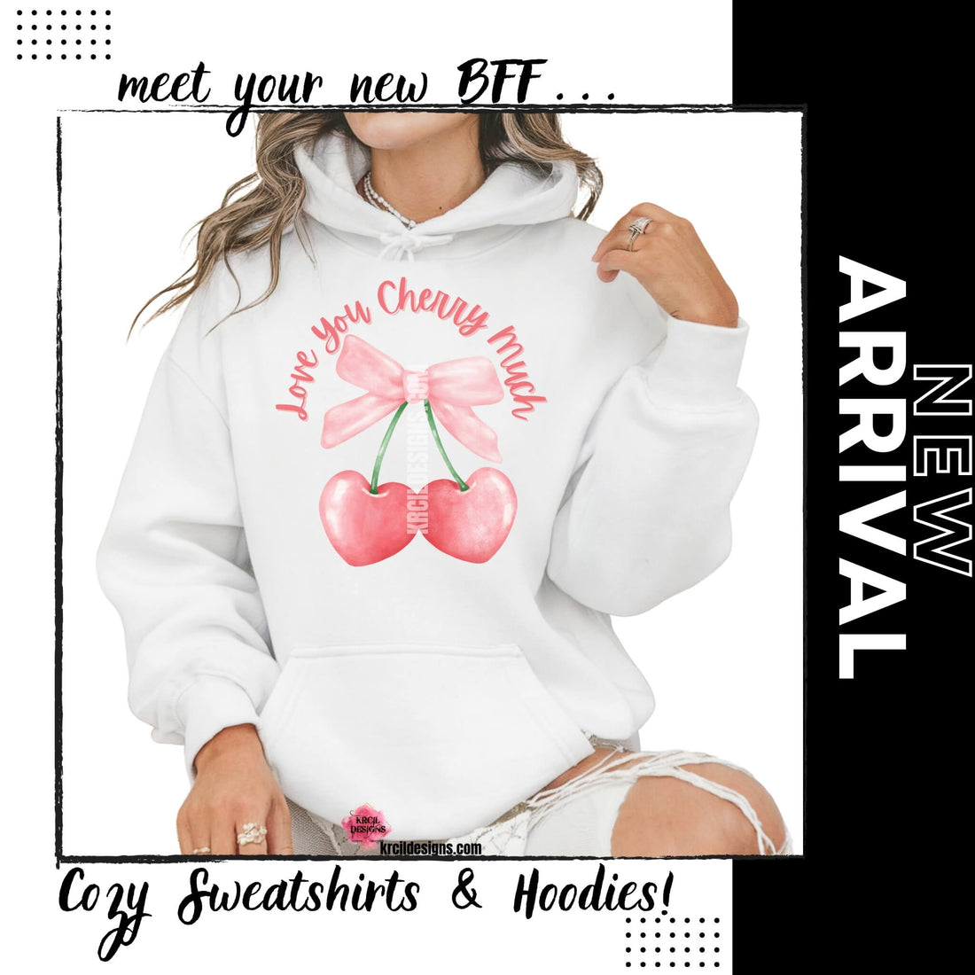 Your ultimate guide to our sweatshirts and hoodies—bold sassy graphic designs, personalized name shirts, holiday family shirts, custom sweatshirts and hoodies with your logo, your photos, and so much more from KrcilDesigns.com