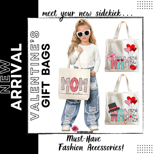 Your ultimate guide to our tote bags—bold sassy graphic designs, personalized tote bags, holiday tote bags, custom tote bags with your logo, your photos, and so much more from KrcilDesigns.com