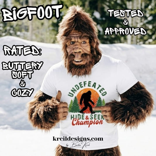 Bigfoot Gifts: From hilarious Sasquatch mugs to funny Bigfoot shirts, we've got what you're searching for. Shop Bigfoot Gifts at KrcilDesigns.com