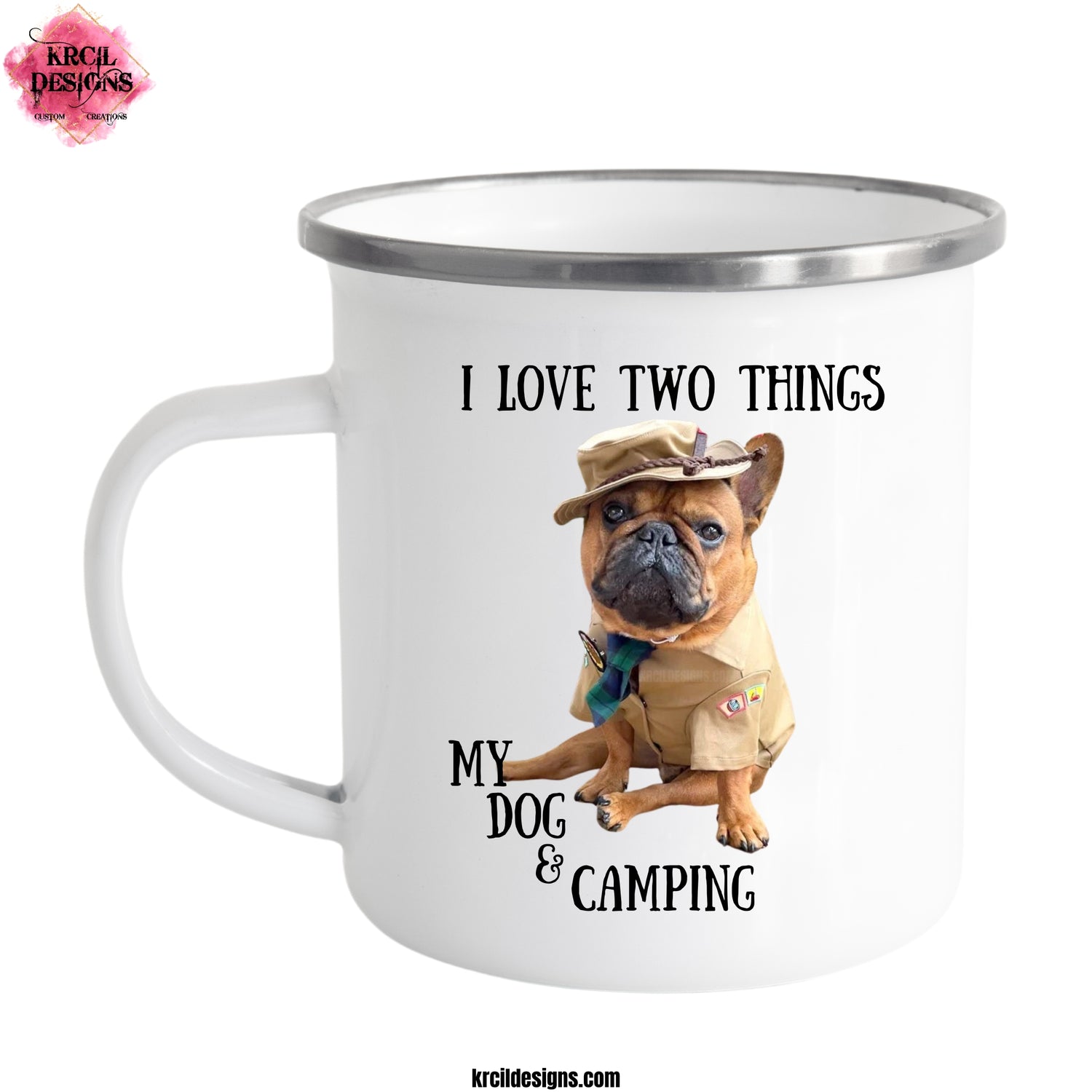 Shop Metal Enamel Camp Mugs at KrcilDesigns.com. They're so tough, even Bigfoot would be impressed (well, maybe). Just remember, "unbreakable" NOT "microwave-able" And don't miss out on our sets and bundles options for the ultimate gift.