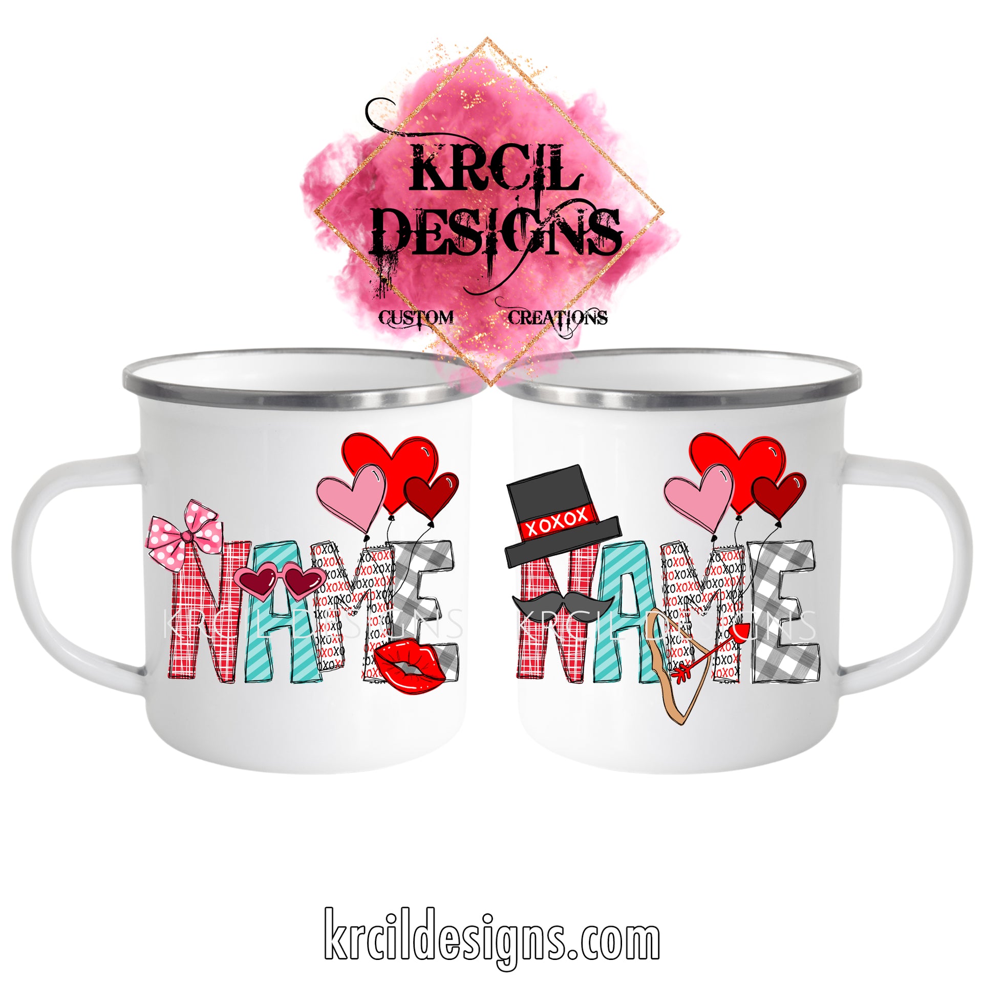 Your Name Valentines Mug, Personalized Name Coffee Cup, Krcil Designs –  Krcil Designs, Personalized Gifts, Personalized Cups with Names, Photo  Cups, Picture T-Shirts, Personalized T-Shirts