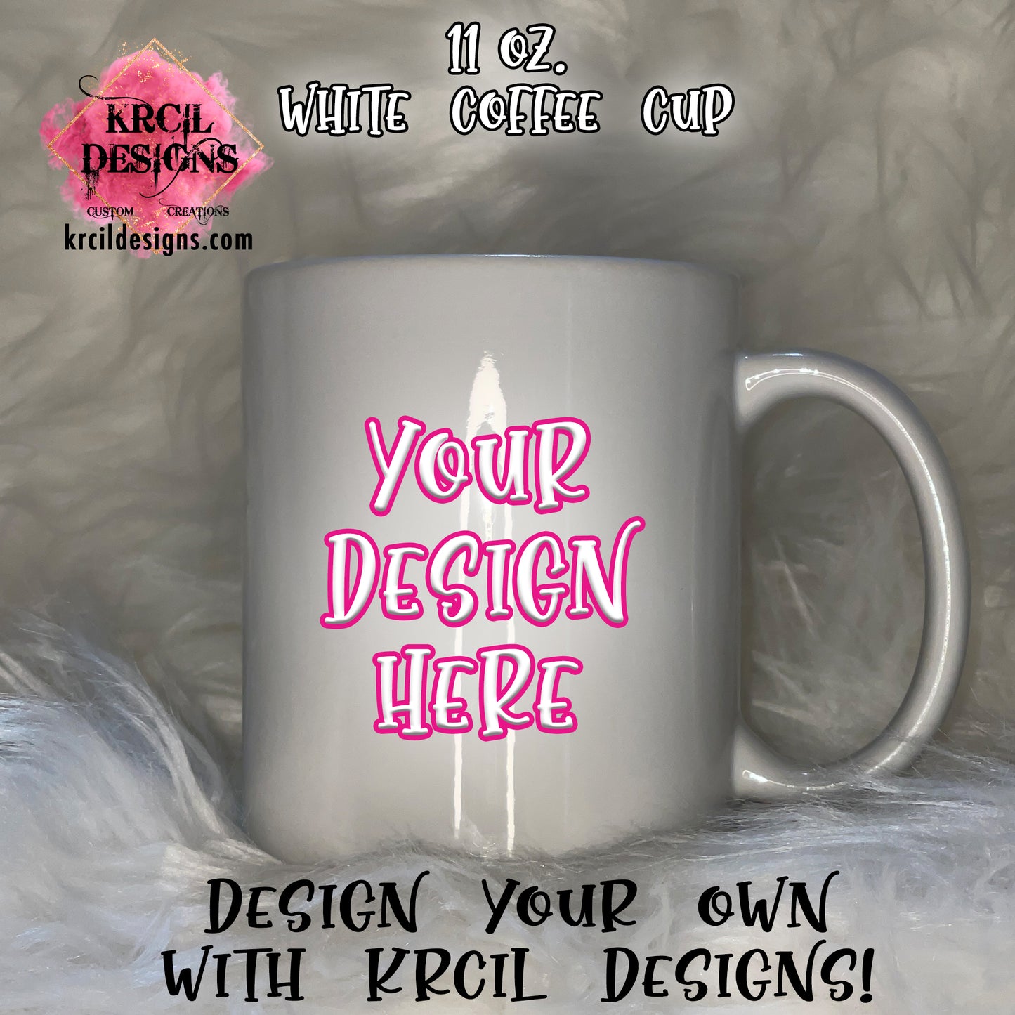 Design Your Own Coffee Cup with Krcil Designs | Let our custom coffee cups do the talking with our collection of personalized coffee cups. Personalize It - add name, monogram, make a one-of-a-kind picture collage photo cup - the picture-perfect present! Add our dish cloth tea towel set, perfectly paired with our cups and mugs. For the ultimate coffee lovers gift, explore our sets and bundles. Brand your business with our business logo coffee cups, make great business promotional products. KrcilDesigns.com