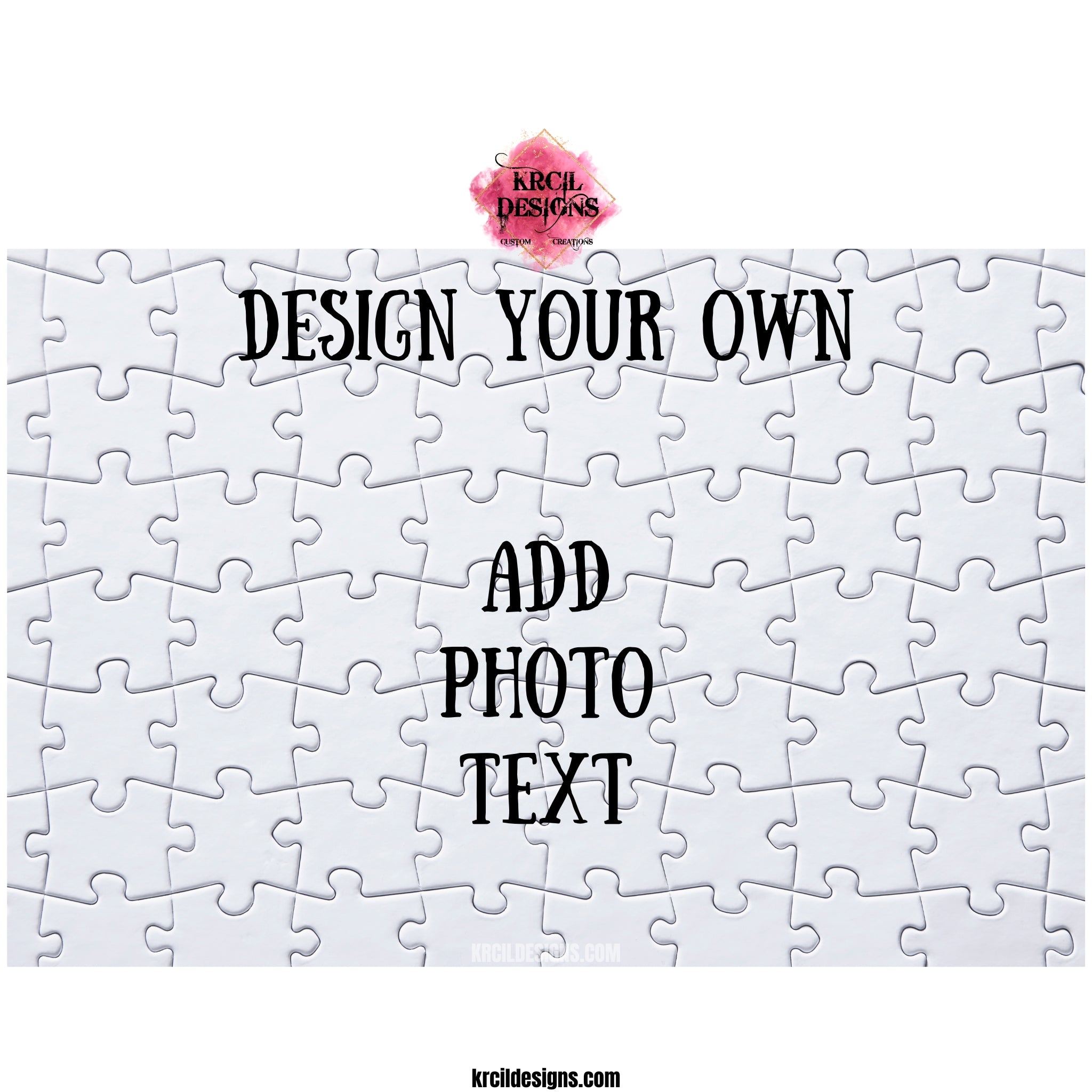 Design Your Own Puzzle | Rectangle Shaped Puzzle | Krcil Designs