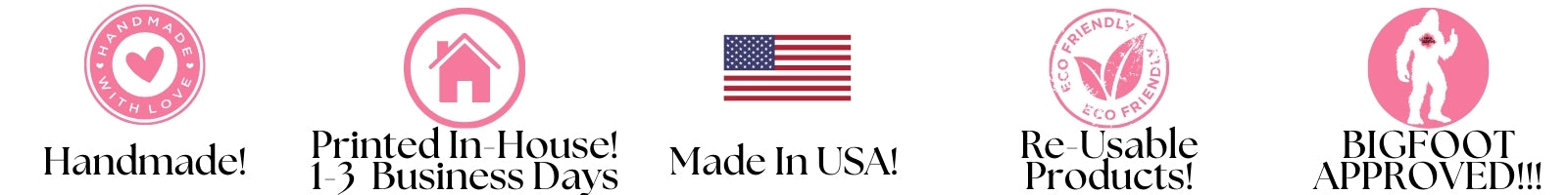 Why Krcil Designs? At Krcil Designs, every product is hand made with love in-house by Barbie, just for you! Our products are Eco-Friendly and Re-Usable! Plus, as an added bonus — BIGFOOT APPROVED!!! Shop KrcilDesigns.com