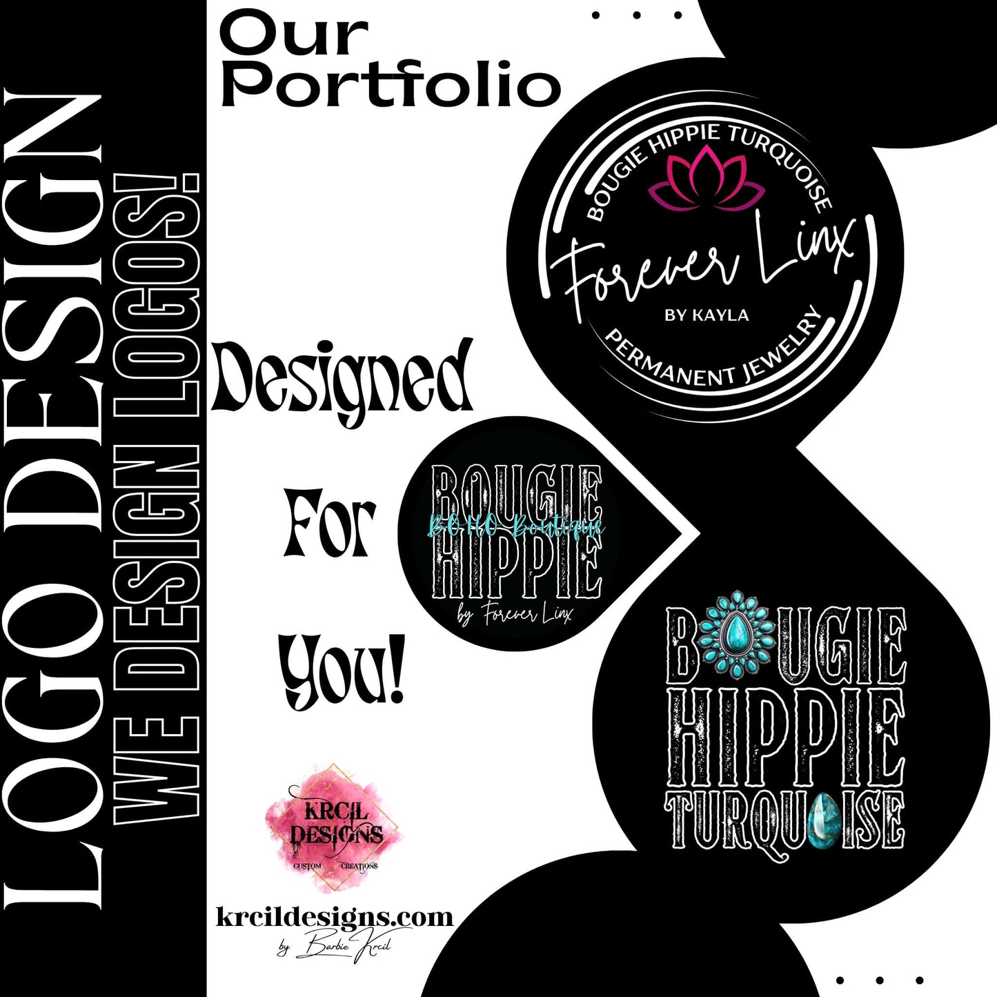 krcil designs designs logos, our portfolio, designed for you, professional brand makeover, custom logo, small business branding expert, gillette wyoming