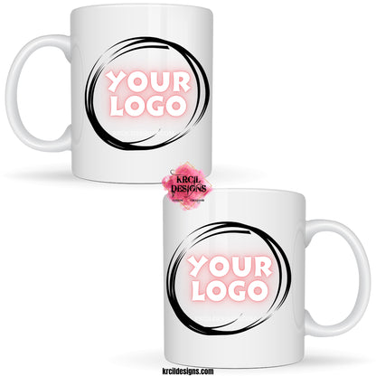 Your Brand, Your Logo Coffee Cup | Business Logo Coffee Cup by Krcil Designs | Design Your Own with Krcil Designs! | Spotlight Your Brand! Introducing our Your Brand, Your Logo – where style meets business. These business promotional products are tailor-made for boosting brand recognition, making them perfect for events, customers, teams, employees, or simply making your brand known, and are designed for showcasing your identity, your brand, your business logo, your way! KrcilDesigns.com