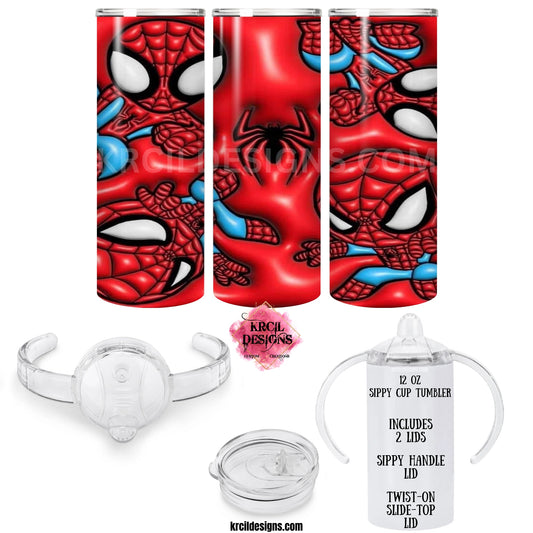 Spidey Spider-Man Tumbler by Krcil Designs | Swing into action with our Spidey Spider-Man Tumbler against a bold red backdrop! Experience the thrill of Spidey's iconic moves with each sip. From web-slinging to acrobatic flips, this tumbler showcases the dynamic world of your friendly neighborhood hero. Elevate your drink game, embrace the Spidey spirit, it's the perfect gift for Spider-Man Fans! Give the ultimate personalized gift by adding a custom tote bag to go with their tumbler! KrcilDesigns.com