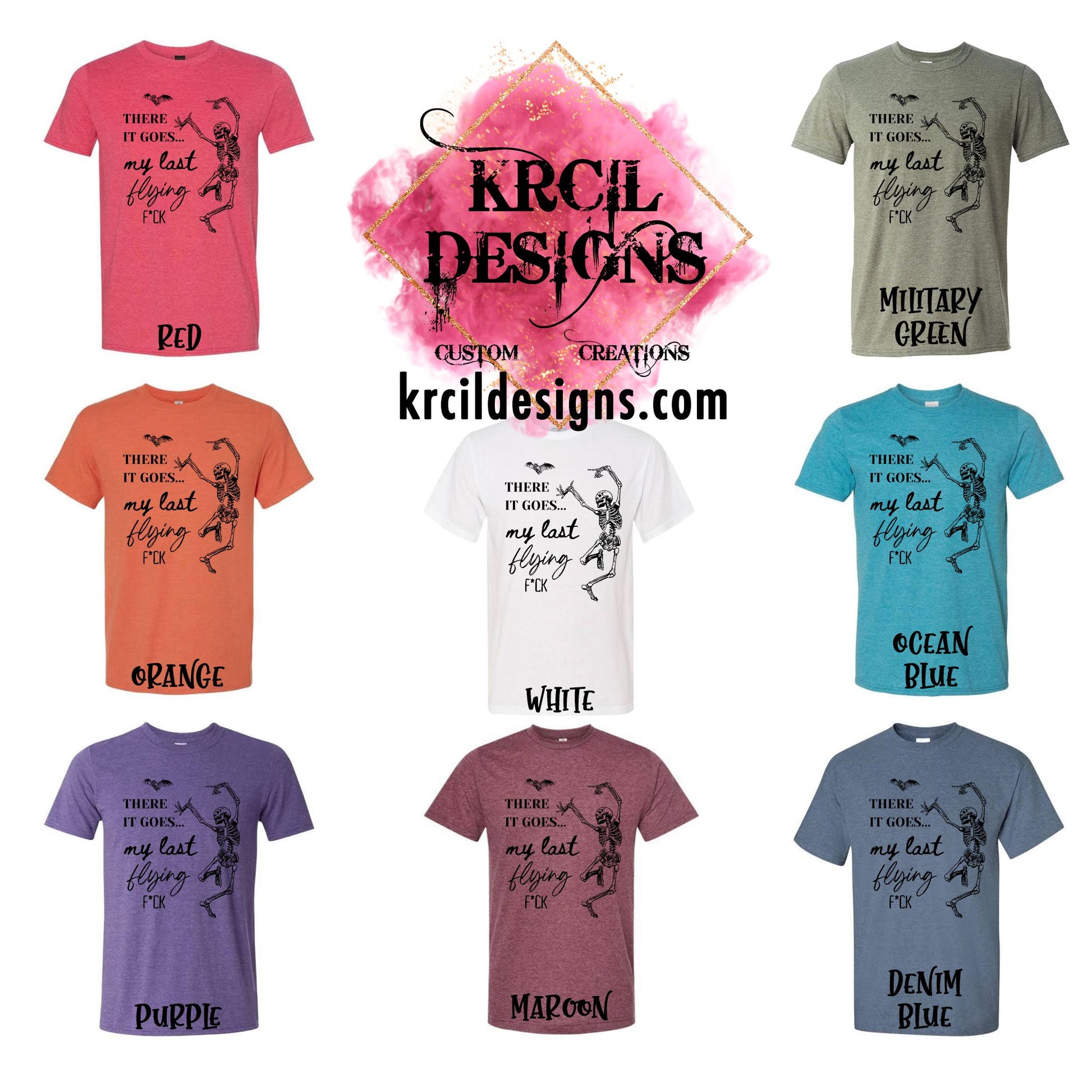 Unisex T-Shirts Color Chart | Design Your Own T-Shirt with Krcil Designs! | Custom T-Shirts, picture tees, photo t-shirts, sarcastic funny tees, special occasion t-shirts, birthday t-shirts, bride-to-be bride tribe t-shirts. Brand your business with our business logo t-shirts they make great business promotional products. Our unisex t-shirts are soft, cozy, cotton/poly blend, we offer a wide selection of colors and styles. Give the ultimate gift, add a cup, accessorize with a tote bag! KrcilDesigns.com