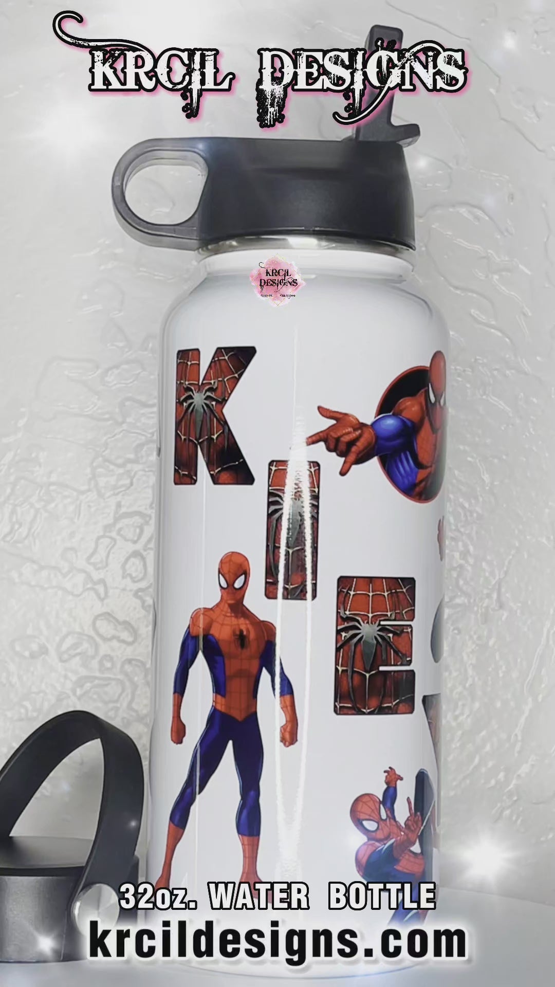 Spider-Man Personalized Hydro Water Bottle with Name, Krcil Designs –  Krcil Designs, Personalized Gifts