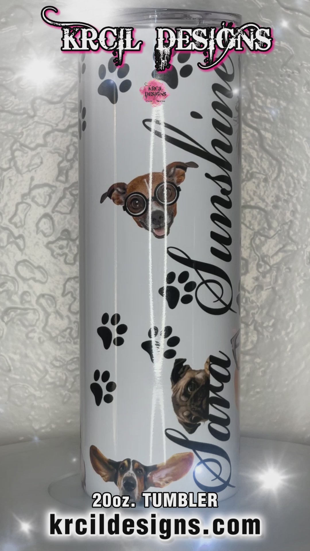 Dogs Are My Favorite People Dog Tumbler by Krcil Designs | Are you a dog lover? This custom tumbler is filled with adorable dogs and funny dogs. Dog Lovers will love this dog lovers tumbler. Our silly dogs on this bark-tastic dog lover tumbler has got it all. It's perfect for pet parents or a great way to treat yourself. Add name or your favorite dog quotes, and make it a one-of-a-kind personalized tumbler. Don’t wait—fetch this coffee tumbler! Shop Gifts for Dog Lovers at KrcilDesigns.com