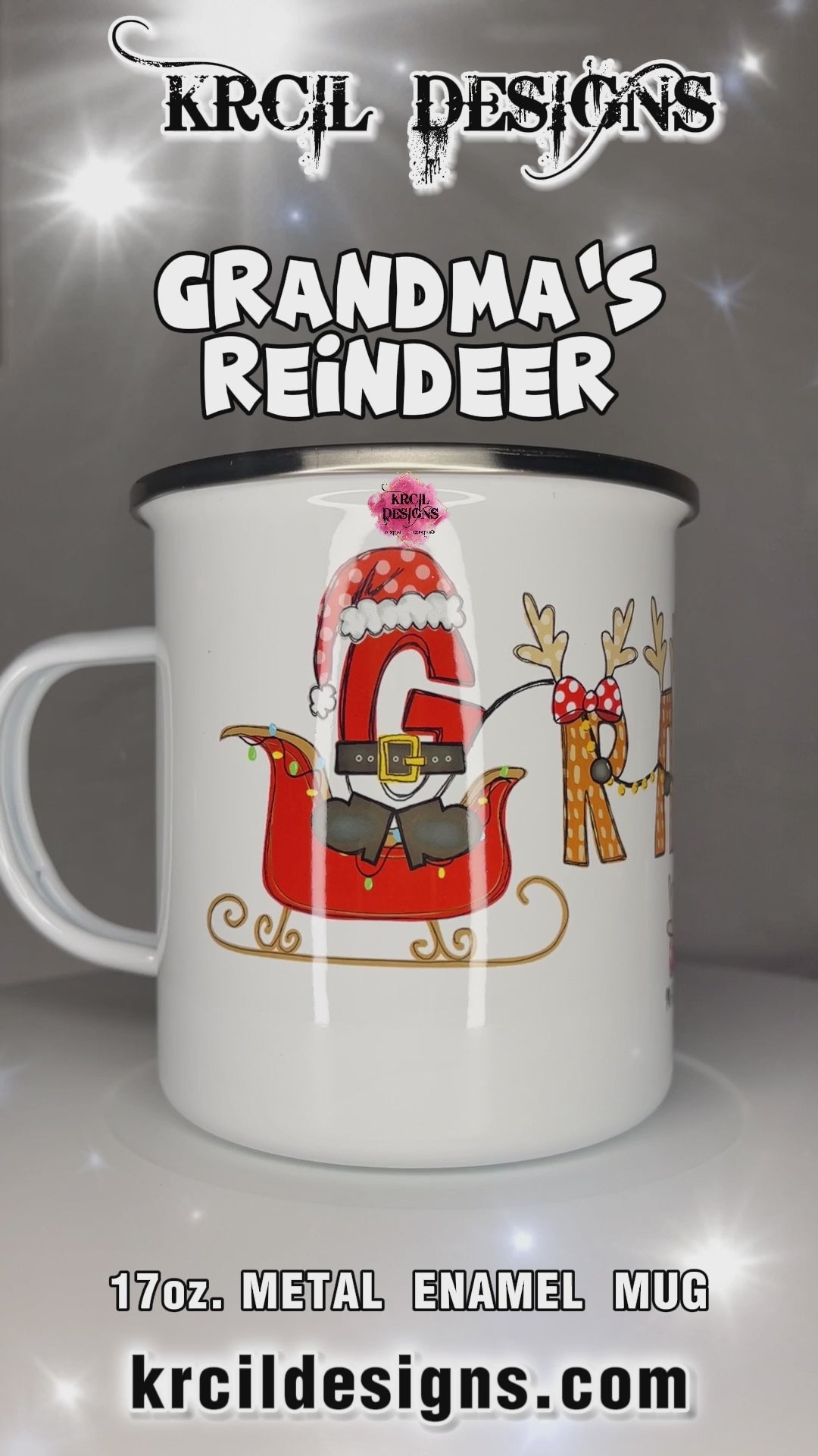 Better Homes And Gardens Stainless Steel Christmas Reindeer Cup Mug Set